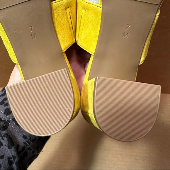 Footnotes Milos block heel sandals in bright yellow. Size 7. New in box. - Picture 10 of 14
